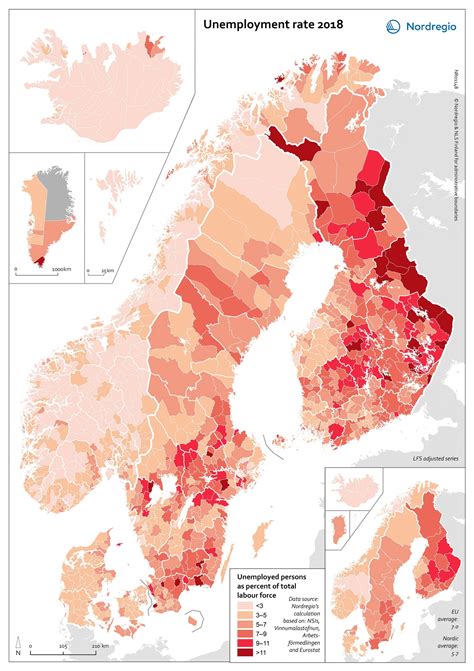 norway unemployment rate regions